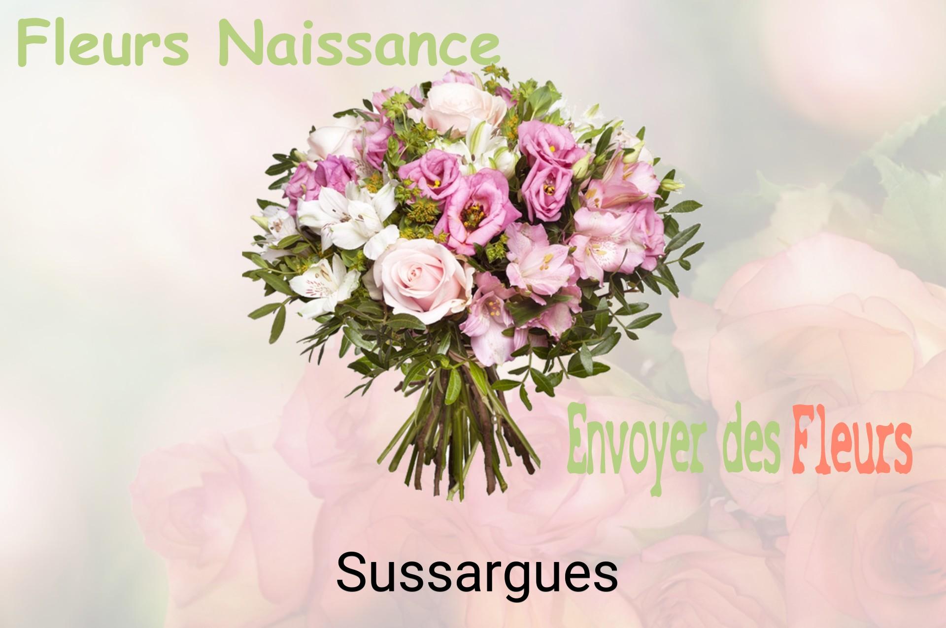 Bouquet de fleurs de naissance livré à Sussargues